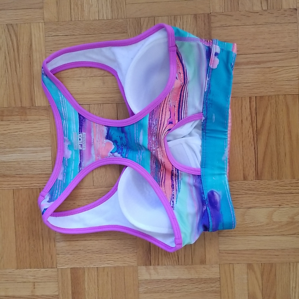 FILA Sport Running Racerback Bra with Bright Pattern - Picture 4 of 5